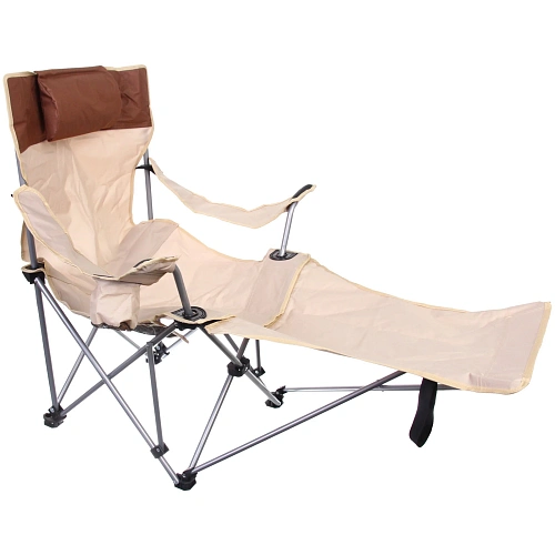 Кресло складное 2 в 1 до 100 кг DC-8077, 835511085 см, цвет бежевый, Турист Мастер_4