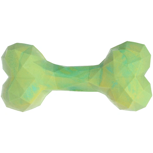 Игрушка сверхпрочная из каучука для всех пород собак Косточка, цвет зеленый, 167,5см_2