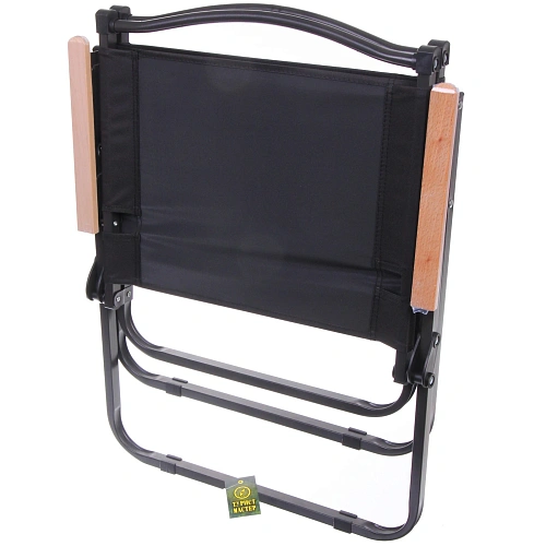 Кресло складное с подлокотниками до 100 кг SJ-0032, 555378 см, цвет чёрный, ТуристМастер_4