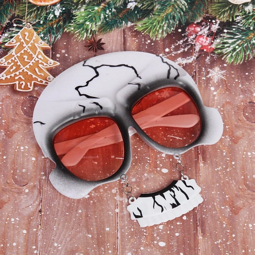 Очки карнавальные Зловещий череп, в ассортименте_3