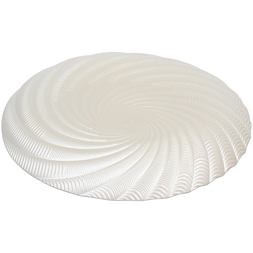 Тарелка стеклянная Фьюжн 27см перламутр_4