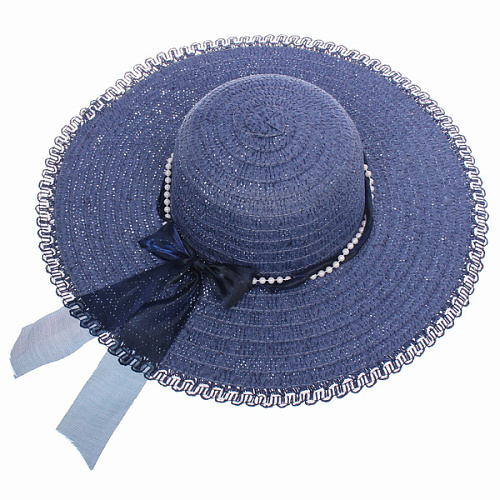 Шляпа женская с широкими полями TiraMiSu- Нинэль, соломенно-золотой , р58, ширина полей 11см_3