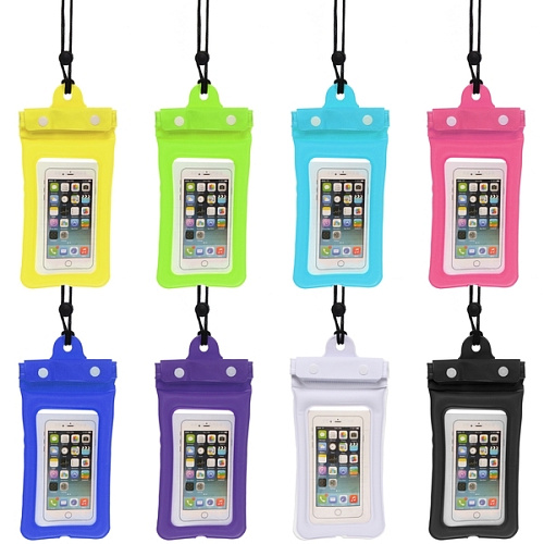 Чехол герметичный для смартфона Color 18.5*10,5 см (застёжка ZIP-LOCK, шнурок)