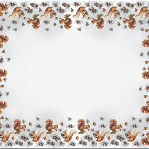 Скатерть 140*176 см "Белочки"