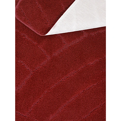 Комплект ковриков для ванной и туалета My Crystal серия Gold 5080 и 4050 бордовый_2