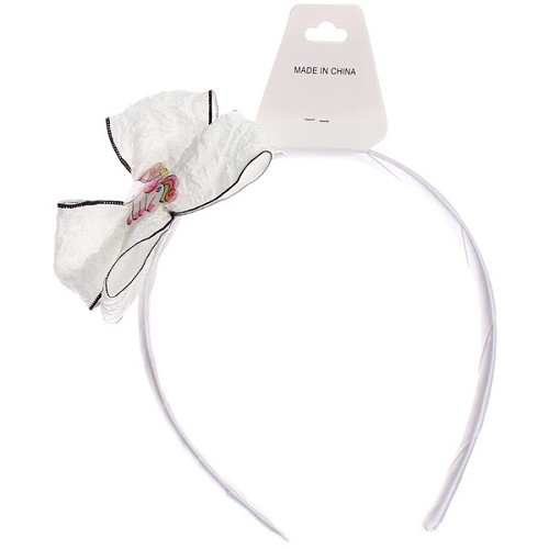 Ободок для волос детский на блистере РОЗОВОЕ ОБЛАКО, единорожек, микс 6 цветов, 1см_4