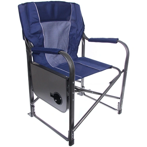 Кресло складное с подлокотниками до 100 кг SJ-0053, 526292 см, цвет синий, ТуристМастер_17