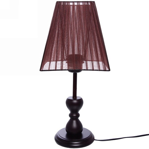 Светильник  Классика 81752-1 h-35см (615-114)+ абажур коричневый квадратный (999-004)  (220В, Е27, выклвкл, 40 Вт)_9