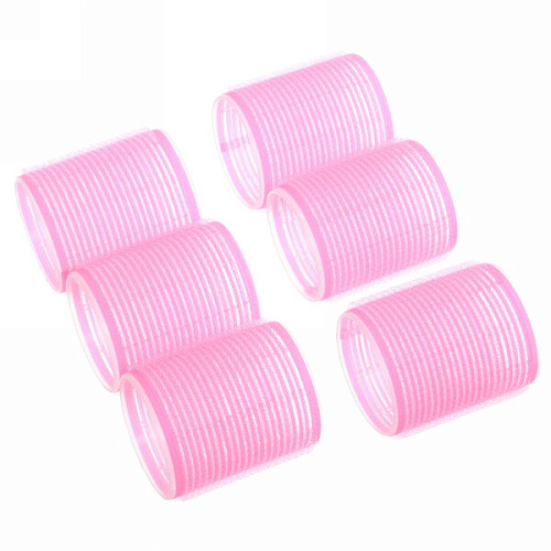 Бигуди липучки, 6шт, однотонные, цвет микс, d-5см_13