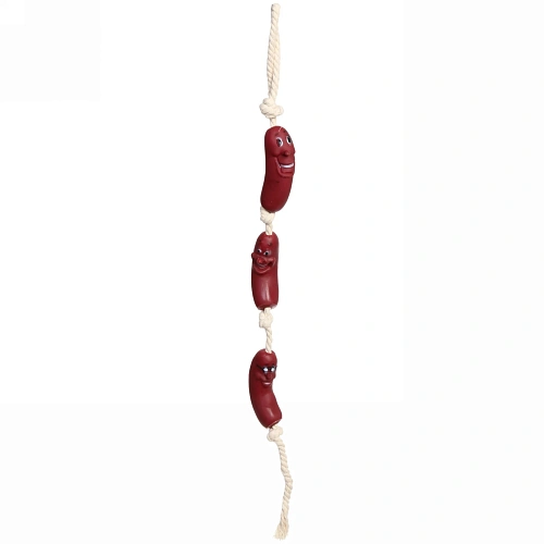 Игрушка - канат для собак "Сосиски для Бро", цвет как на фото, 57см (лейбл)