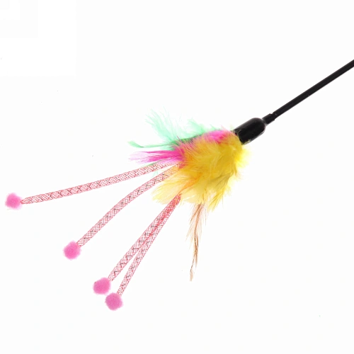 Игрушка для кошки на палочке Пушистик 60см_10