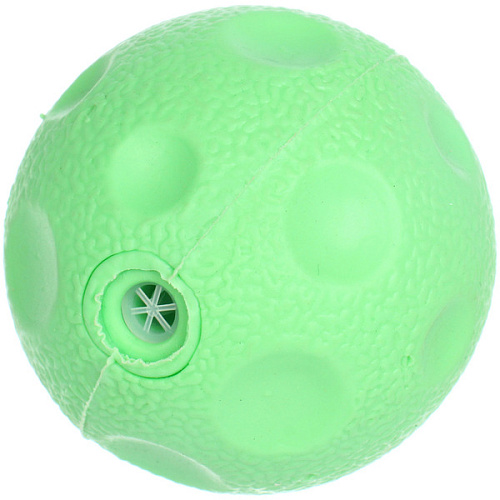 Игрушка - мячик для собак средних, мелких и крупных пород Сырик для Бро, цвет зеленый, d-6см (лейбл)_4