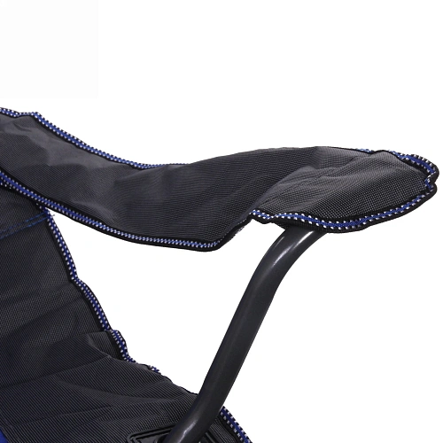 Кресло складное с подлокотниками до 120кг Турист 626395см серо-синее_11