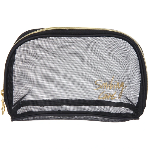 Косметичка овальная ЭЙФОРИЯ, цвет черный, 22613см_3