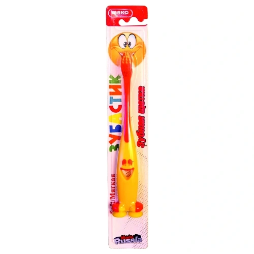 Зубная щетка детская ЗУБАСТИК мягкая с присоской