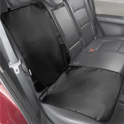 Накидка защитная под детское кресло со спинкой, 107*48 см, чёрный