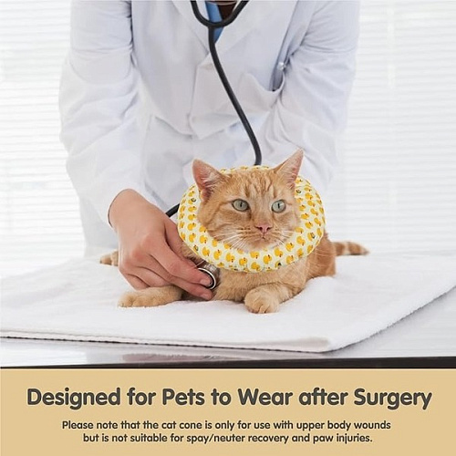 Воротник ветеринарный на кулиске ЛЮБИМЫЙ БРО, уточки, р L, окружность шеи 20-32см (лейбл)_8