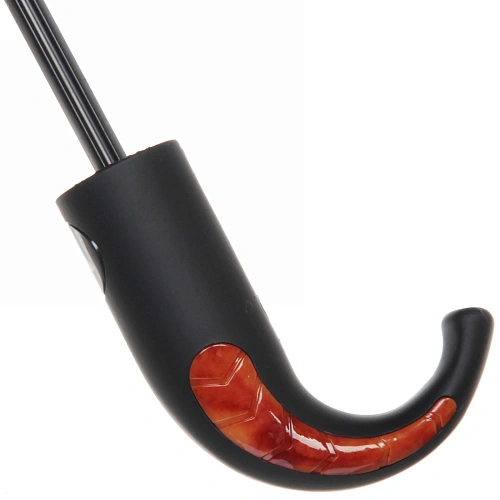 Зонт мужской полуавтомат Ультрамарин - Томас, цвет черный, ручка крючок, d98см_7