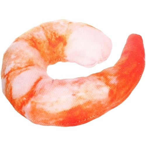 Игрушка для щенков, собак мелких и средних пород Креветка, с пищалкой, 154см (лейбл)_3