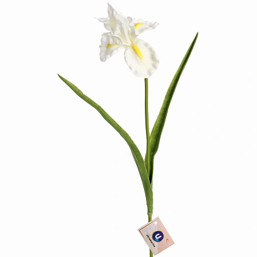 Цветок искусственный "Natur" 60см Ирис белый