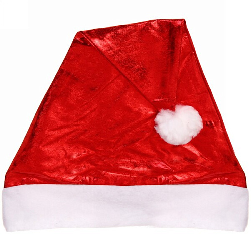 Колпак новогодний "Переливы" 28*38см, Красный