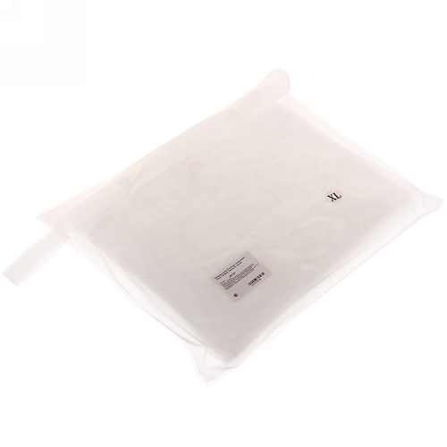 Дождевик-плащ 140 Мкрн 110см Урал с капюшоном и завязками, на кнопках, белый_12