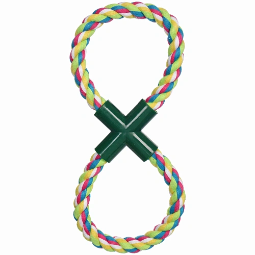 Игрушка - канат для собак средних и крупных пород НЕСКУЧАЙКА, цвет зелёный 25104см_3