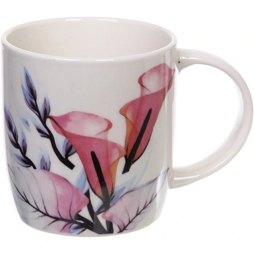 Кружка керамическая 350мл Цветочная акварель, микс рисунков_3