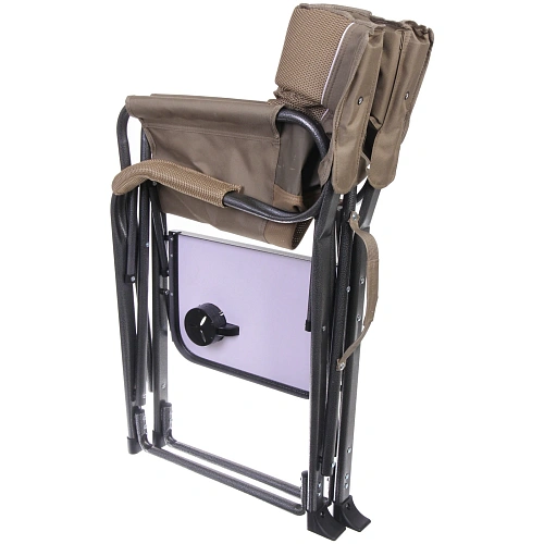 Кресло складное с подлокотниками до 100 кг SJ-0053, 526292 см, цвет кофейный, ТуристМастер_7