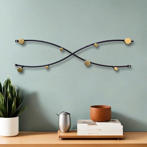 Ключница металлическая 8 крючков ЛОФТ ВОСТ, элла, цвет черный, 5515см _4