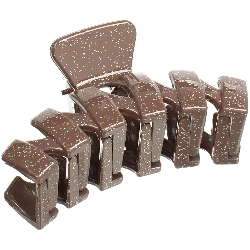 Заколка - краб для волос AKS - MANTANA, микс 6 цветов, зиг - заг, 72,3см _10