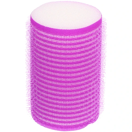 Бигуди-липучки с поролоном для сна мягкие 6шт Безупречные Локоны, цвет фуксия, 64см_3
