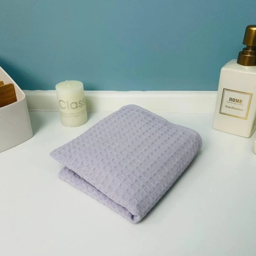 Полотенце вафельное 30*60см "Waffle" плотность 220гр/м, цвет сиреневый 10300