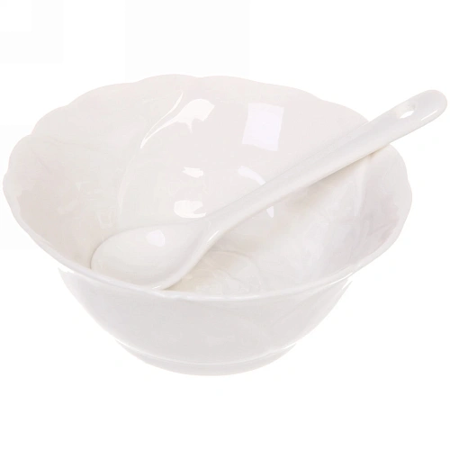 Набор соусников White magic 4шт с ложками Круг_3