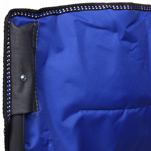 Кресло складное с подлокотниками до 120кг Турист 626395см серо-синее_19