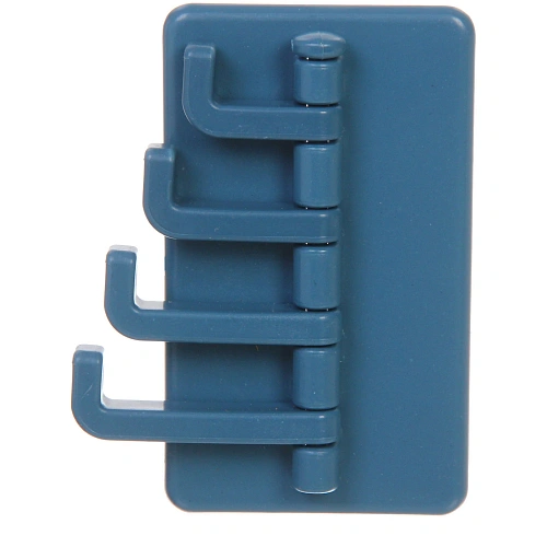 Крючок настенный многофункциональный на липкой основе ИДЕЯДОМА, цвет лазурный синий, нагрузка 3кг95,5см (пакет с подвесом)_4