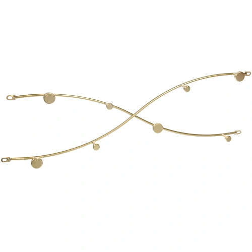 Ключница металлическая 8 крючков ЛОФТ ВОСТ, элла, цвет золото, 5515см (лейбл Селфи)_5