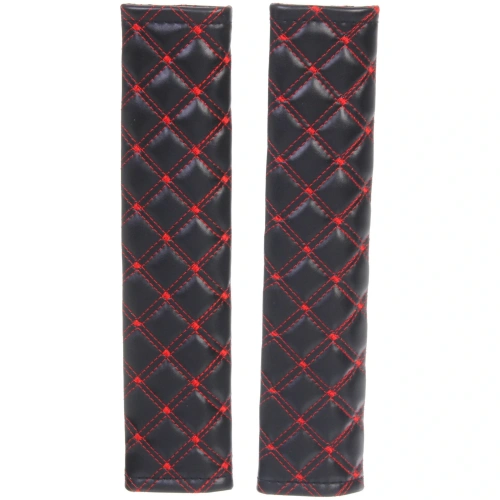 Накладка на ремень безопасности HJ-F002, 2 шт., черный-красный