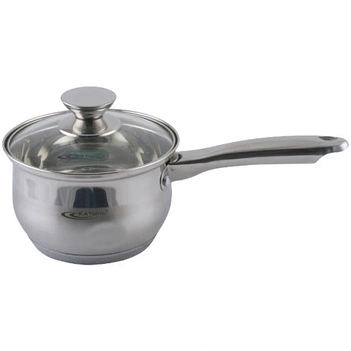 Ковш из нержавеющей стали 1,8л с крышкой "Диана" Катунь