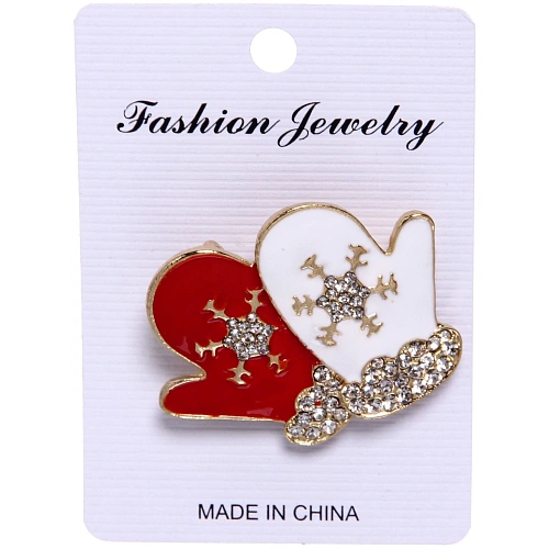 Брошь Новогодняя Коллекция- Чудесные варежки 34,5 см_3