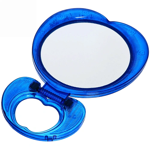 Зеркало настольное в пластиковой оправе Галантное круг, подвесное, цвет микс, 1616см_5