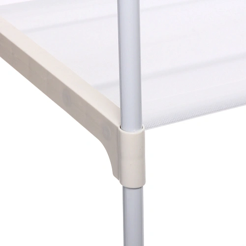 Вешалка гардеробная напольная на колёсах с полкой ПЕРФЕКТХАУС, цвет белый, нагрузка 15кг и 5кг на полку, 5542160см_8