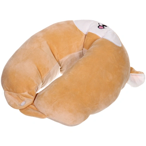 Подушка дорожная TRIP - Cutie, корги, цвет коричневый_4