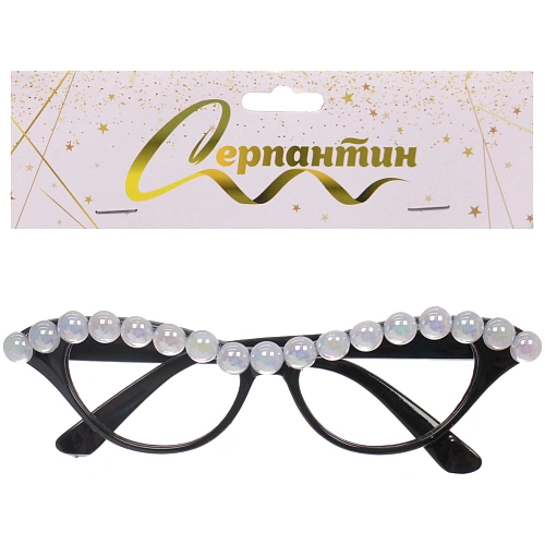 Очки карнавальные Жемчуг 15,63,9 см_4
