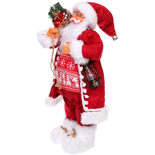 Дед Мороз - Лесовичок Мир сказок 60 см, Красный_4