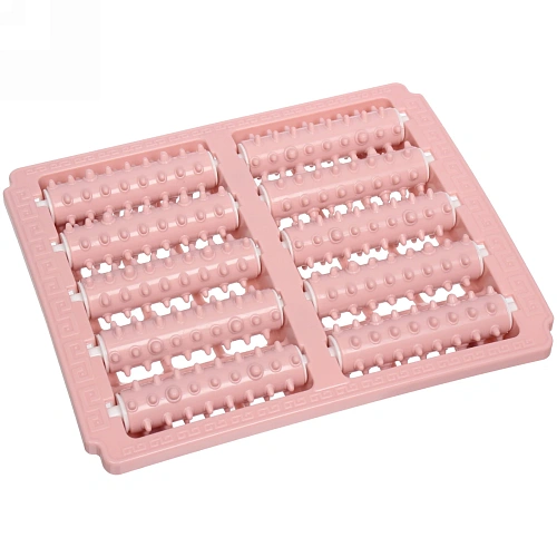 Массажер для ног роликовый "Grateful feet" 26*22 см, розовый