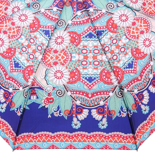 Зонт женский полуавтомат Фиора, микс 6 цветов, 8 спиц, d-100см, длина в слож виде 30см_5