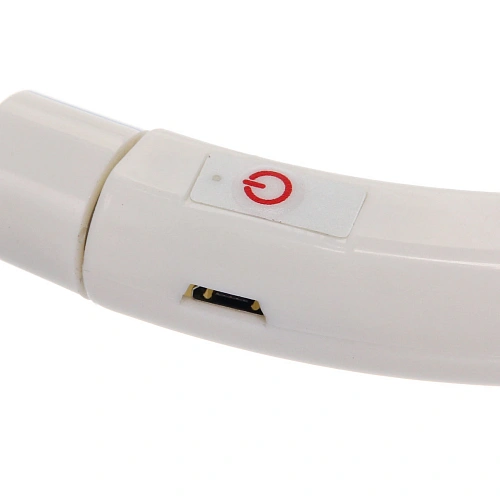 Ошейник неоновый для собак средних пород Защита Бро, цвет зеленый, зарядка от USB, шнур в комплекте, размер M - d 50см (пакет с подвесом)_4