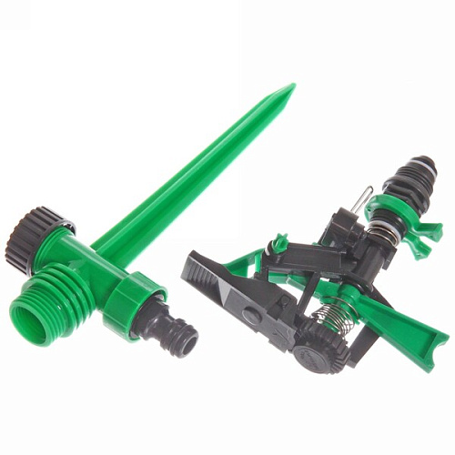 Разбрызгиватель импульсный на колышке, круговой,секторный, бс 30см_13