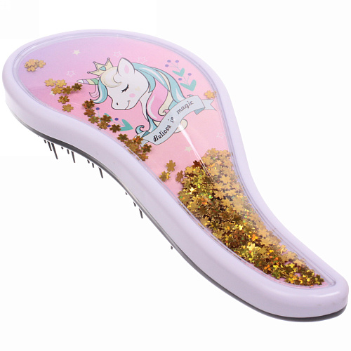 Расческа массажная Prestige - Единорожек Лили, микс 4 цвета, 819 (коробка PVC)_6